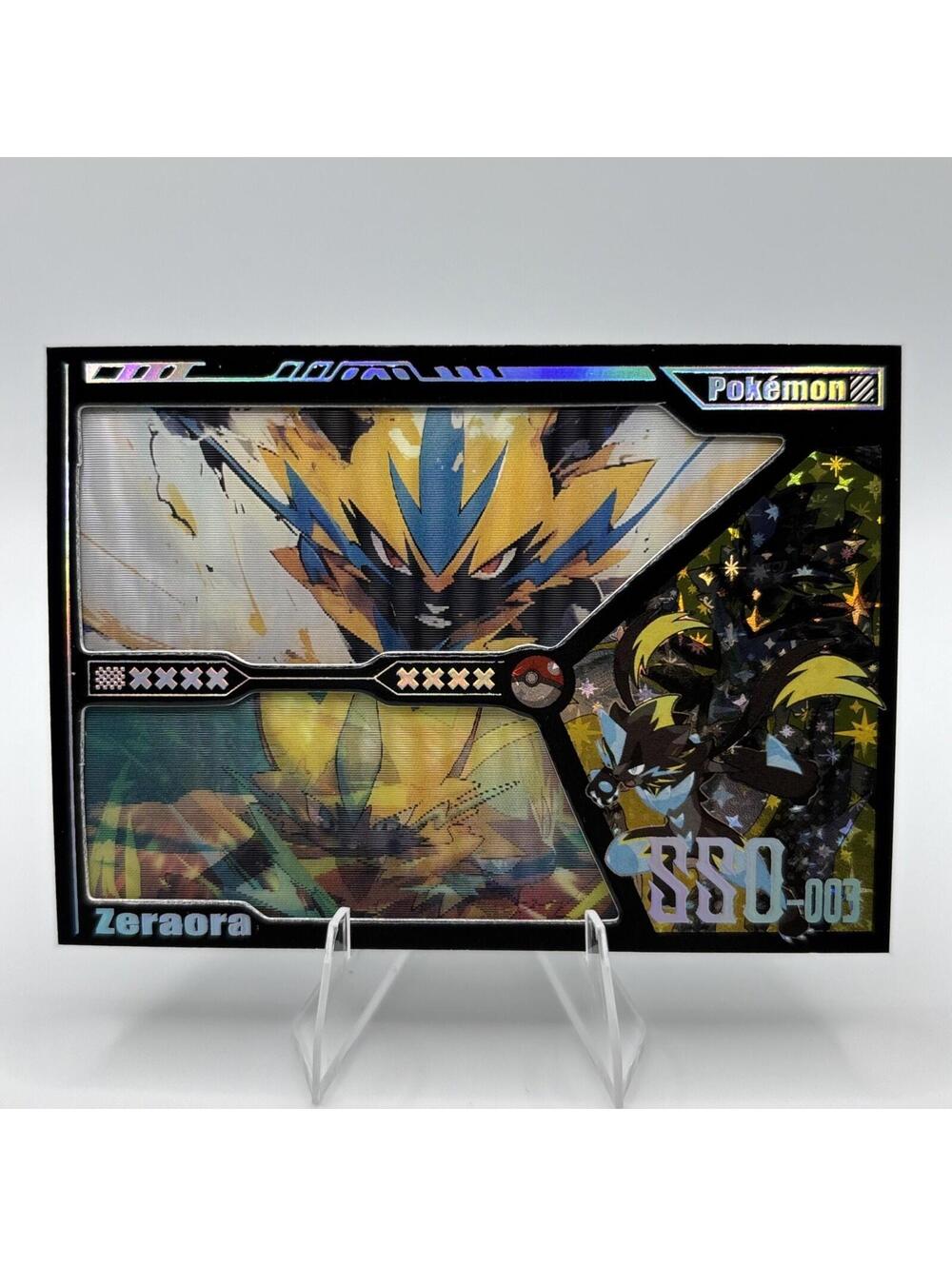 Pokemon Mengka HIT 2.0 - Serialized Zeraora Lenticular 255/300 Card - SSO-003